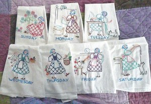days of the week tea towels2